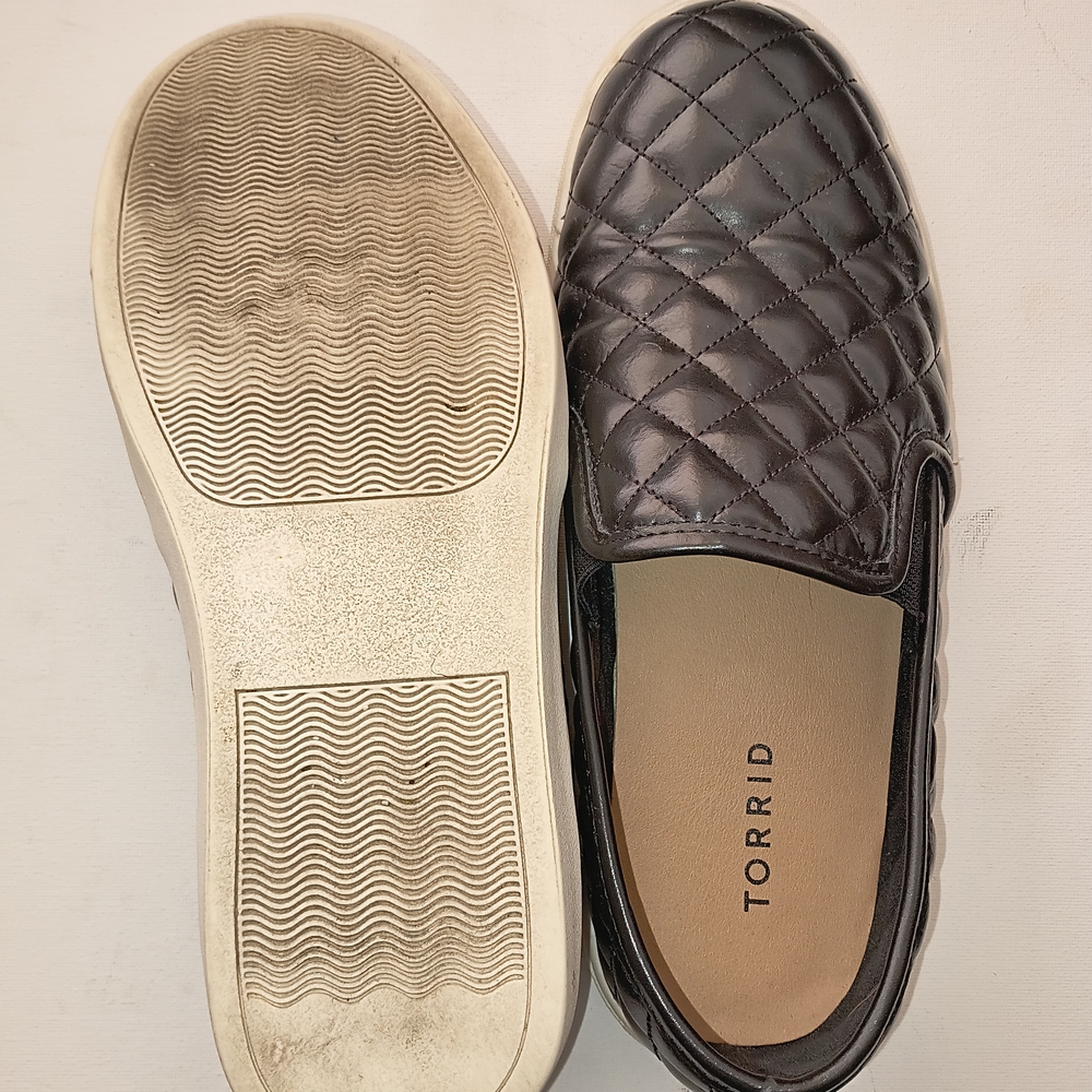Torrid Black Quilted Slip-On Sneakers - Picture 2 of 6